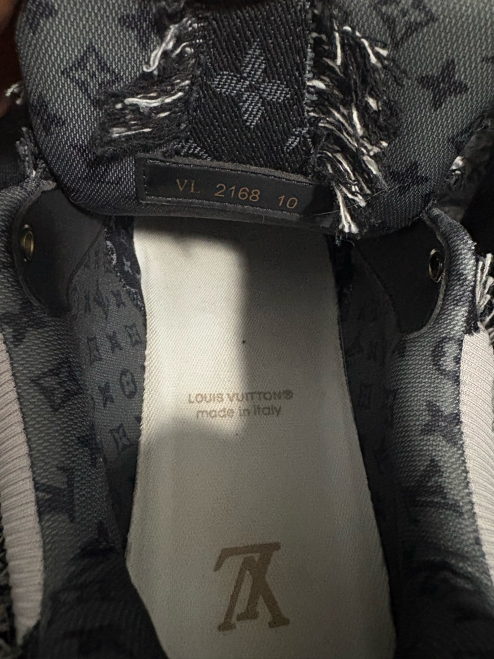 Louis Vuitton Skates Swarovski Rhinestone Black and White Mens’ Sneakers - Picture 5 of 8